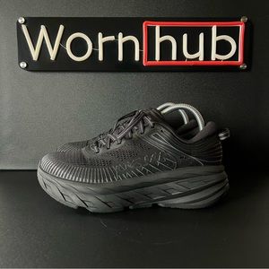 Hoka One One Bondi 7 Running Shoes • 1110519 BBLC • Triple Black • Womens Size 8